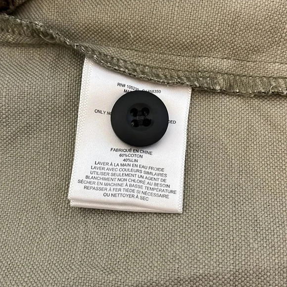 CURRENT/ELLIOT Fatigue Army Jacket Pockets, Size L - Picture 11 of 12